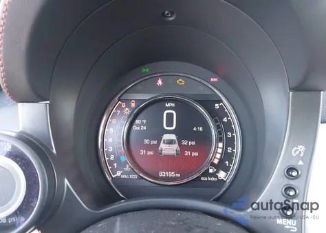 2015 Fiat 500 Abarth из США, поврежденный, VIN 3C3CFFFH7FT586076